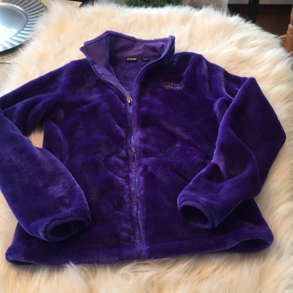 purple fila jacket